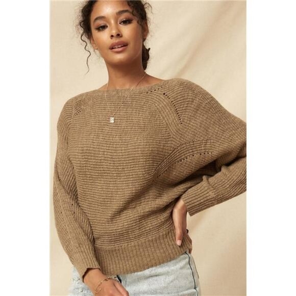 NWT! Ribbed Knit Sweater - Picture 4 of 6